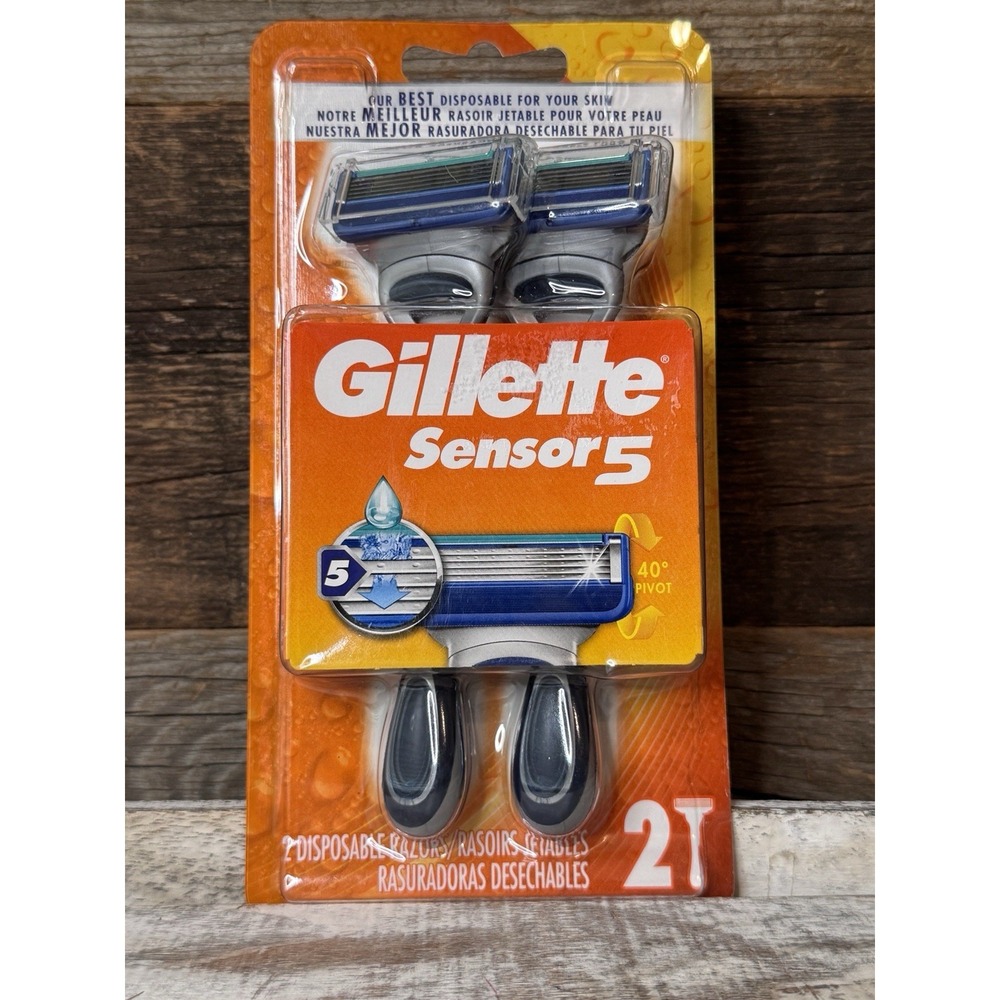 Gillette‎ Sensor5 Men's Disposable Razors – 2 Count
